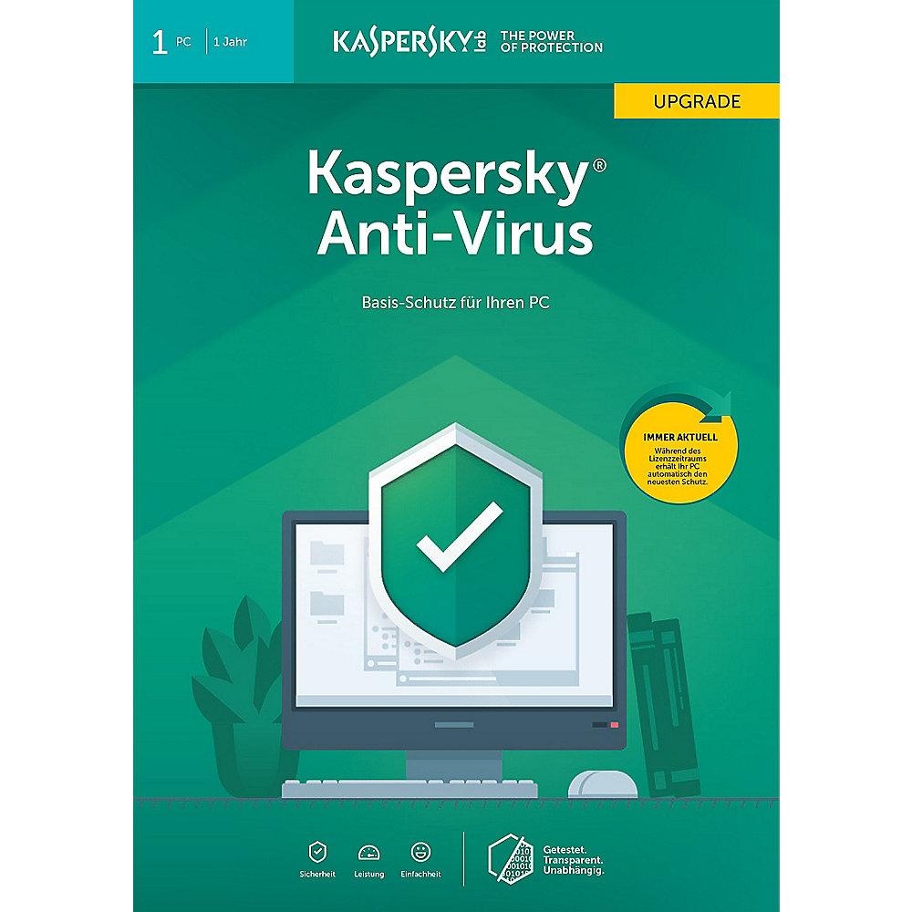Kaspersky Anti-Virus 2019 Upgrade 1PC 1Jahr Minibox / Produkt Key
