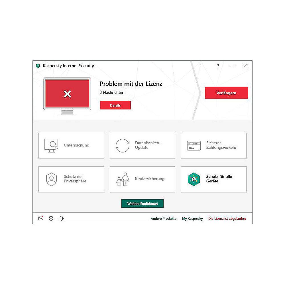 Kaspersky Internet Security   Android Security 1Gerät 1Jahr Minibox