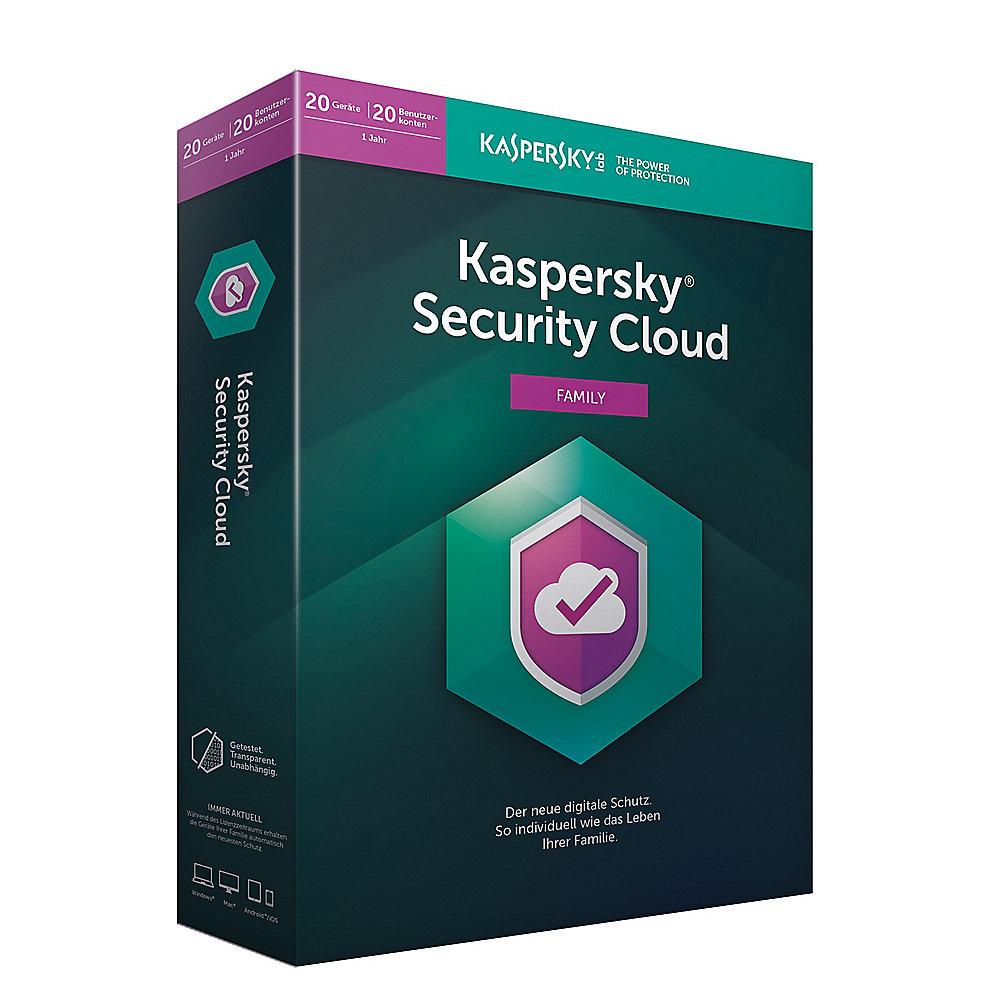 Kaspersky Security Cloud Personal Edition 2019 20Geräte 20User 1Jahr Minibox, Kaspersky, Security, Cloud, Personal, Edition, 2019, 20Geräte, 20User, 1Jahr, Minibox