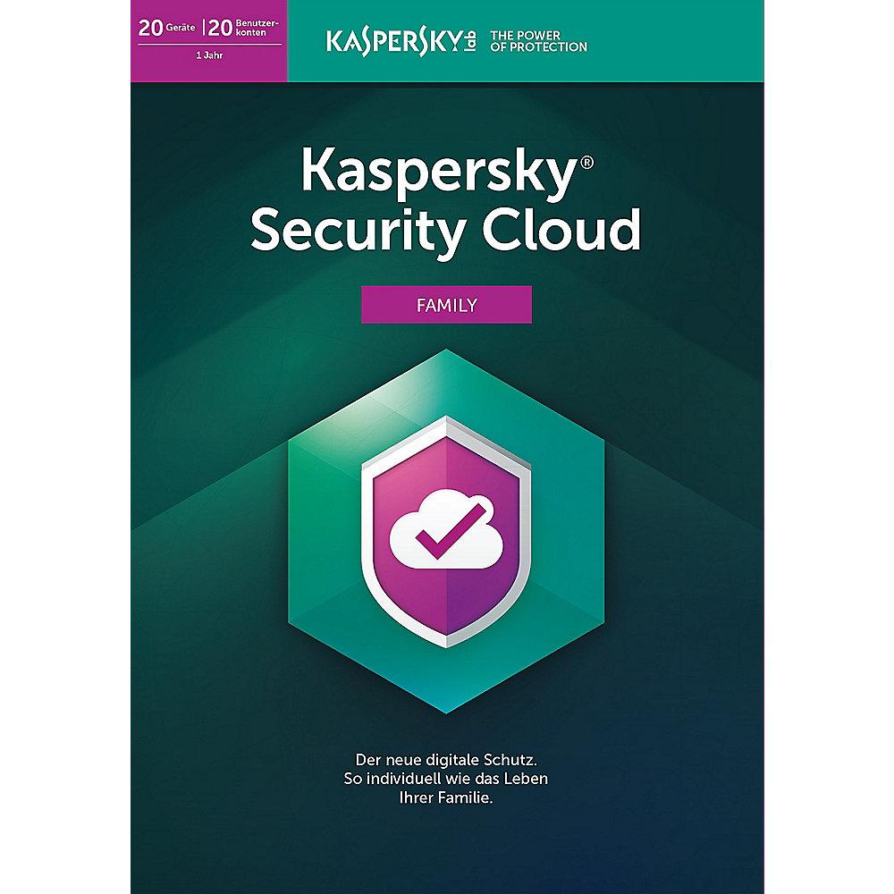 Kaspersky Security Cloud Personal Edition 2019 20Geräte 20User 1Jahr Minibox