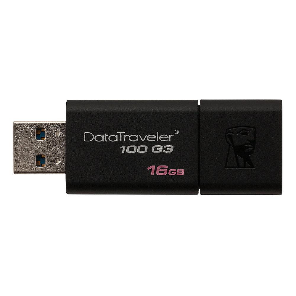 Kingston 16GB DataTraveler 100 G3 USB 3.0, Kingston, 16GB, DataTraveler, 100, G3, USB, 3.0
