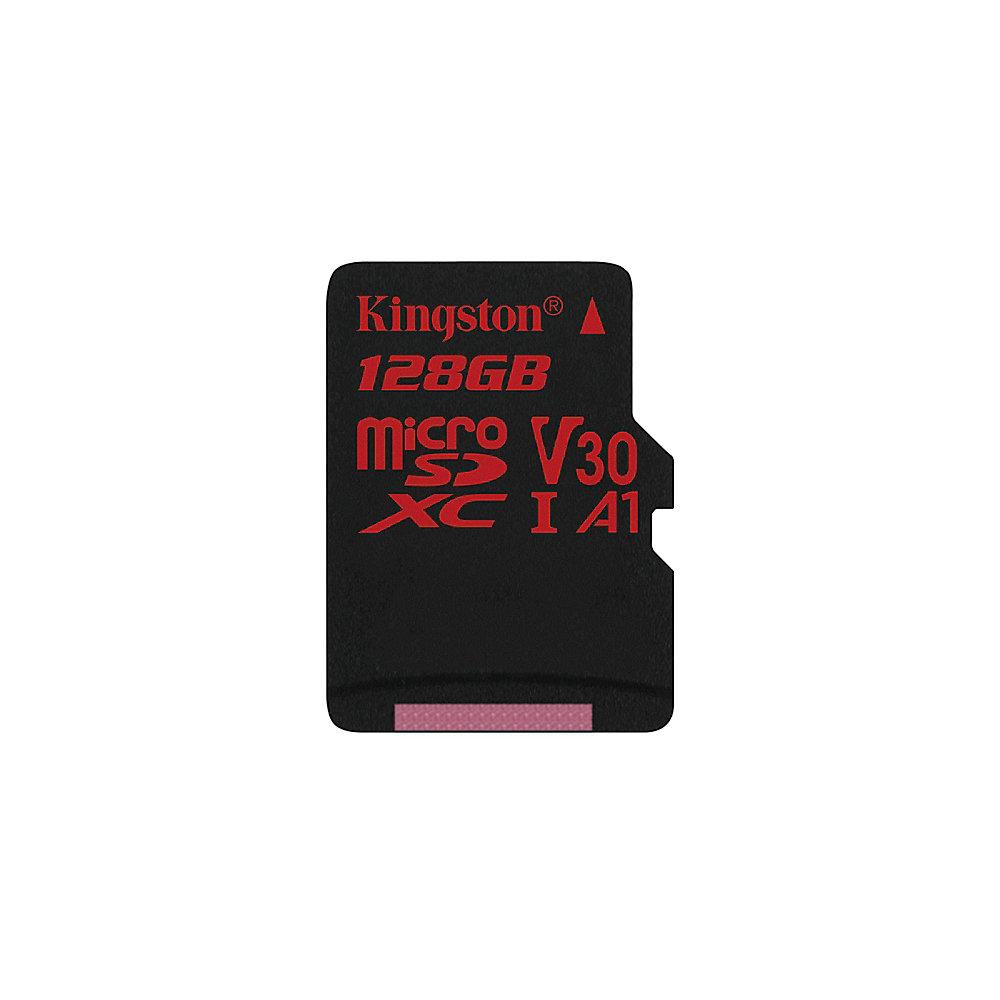 Kingston Canvas React 128 GB microSDXC Speicherkarte (80 MB/s, V30, A1, UHS-I), Kingston, Canvas, React, 128, GB, microSDXC, Speicherkarte, 80, MB/s, V30, A1, UHS-I,