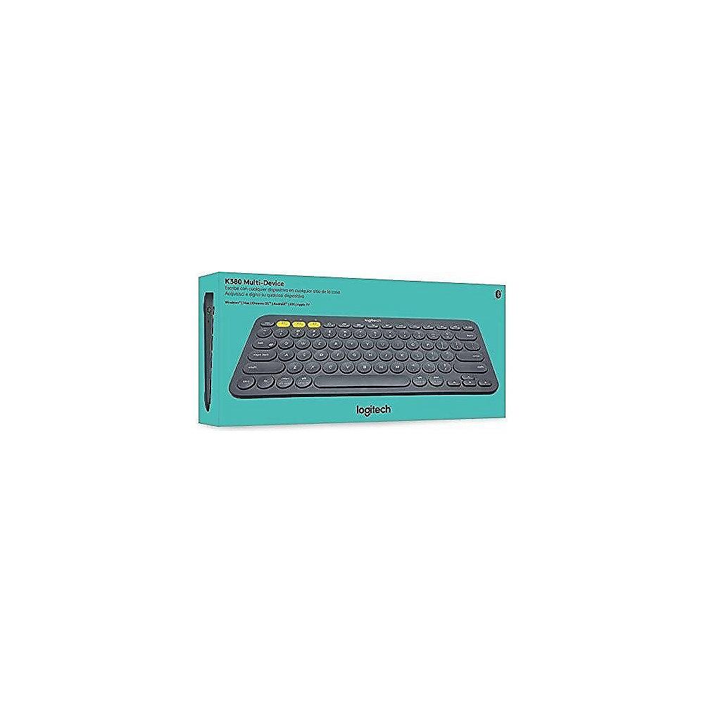 Logitech K380 Kabellose Bluetooth Tastatur für 3 Geräte Schwarz 920-007566, Logitech, K380, Kabellose, Bluetooth, Tastatur, 3, Geräte, Schwarz, 920-007566