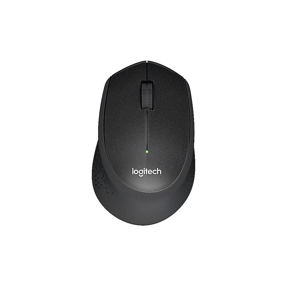 Logitech M330 Silent Plus Geräuschlose Kabellose Maus Schwarz 910-004909