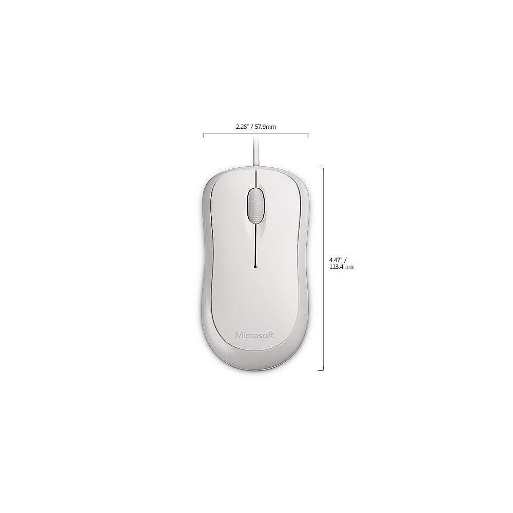 Microsoft Basic Optical Mouse USB Weiß Bulk, Microsoft, Basic, Optical, Mouse, USB, Weiß, Bulk