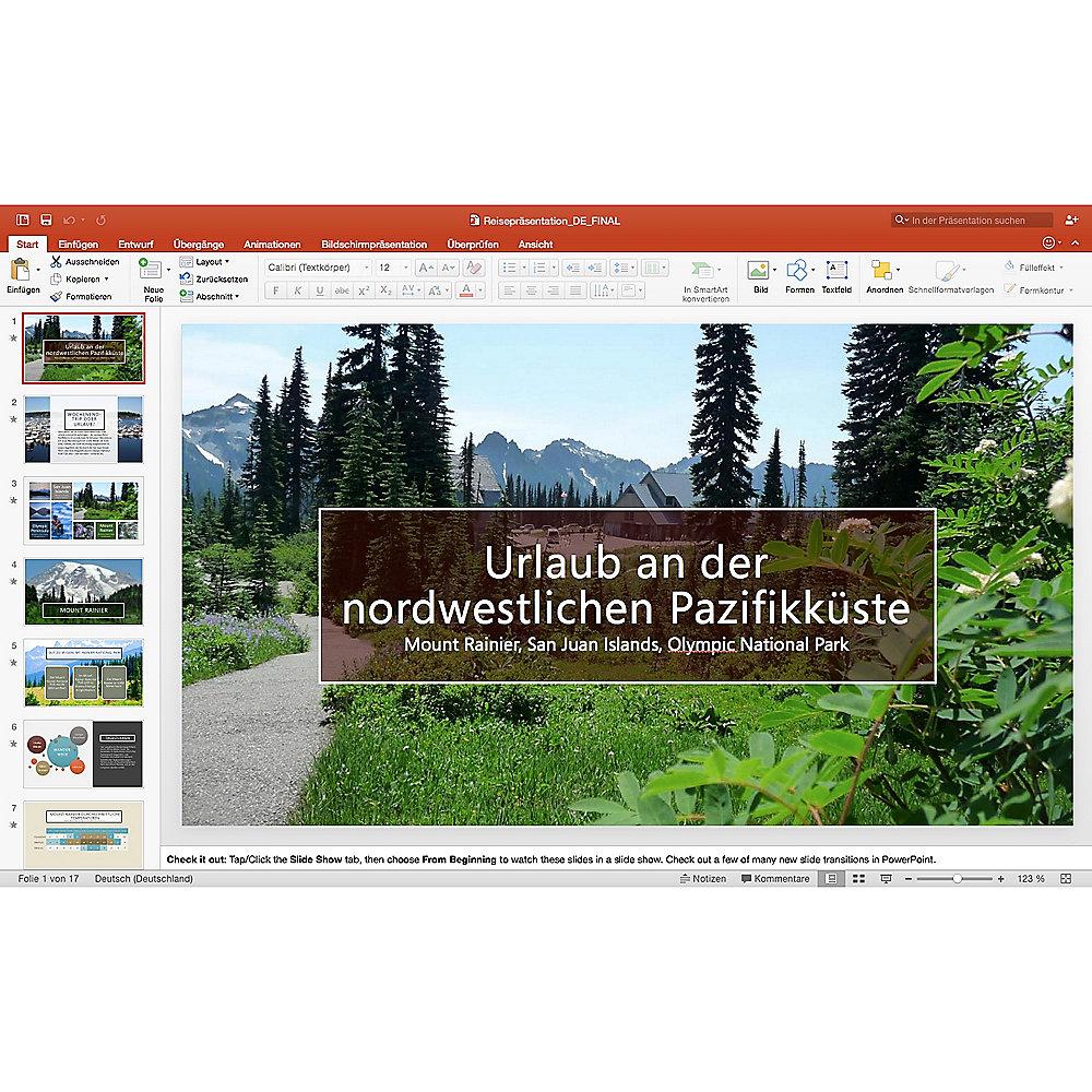 Microsoft Office 2016 Home & Student Mac PKC (P2)