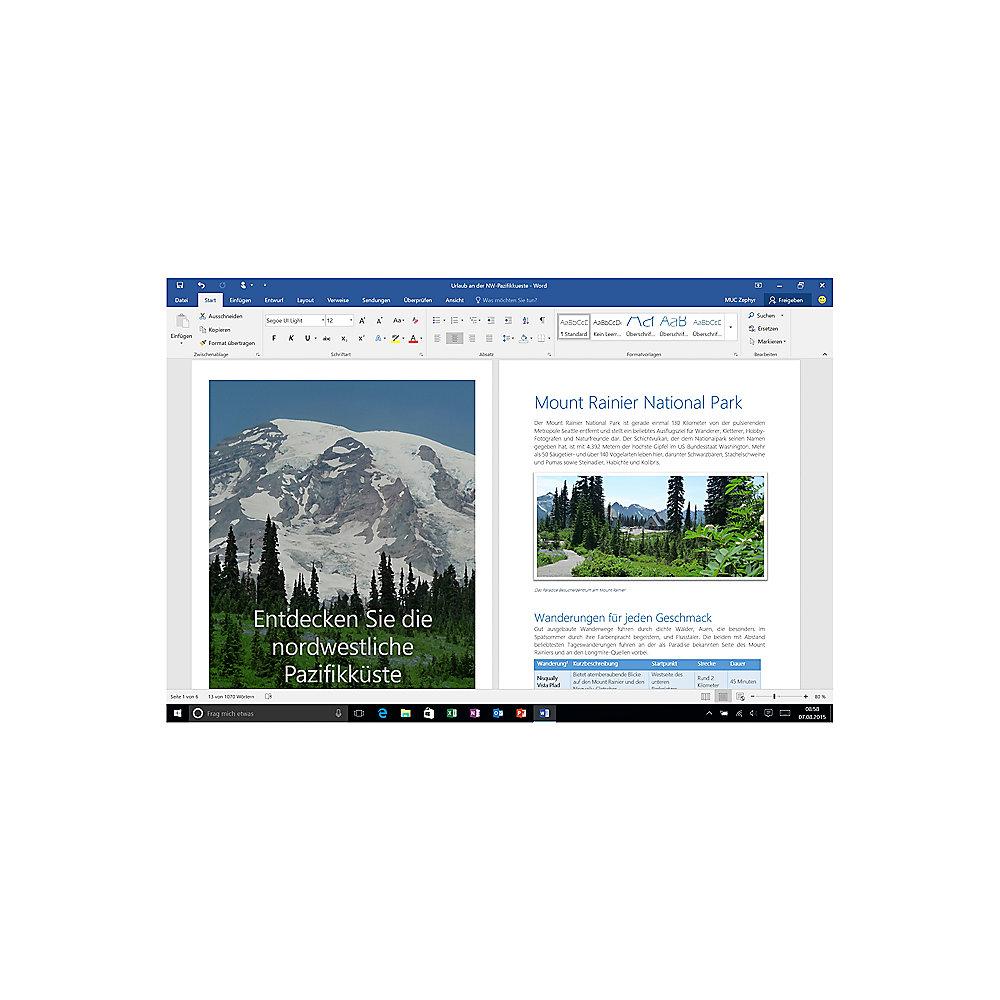 Microsoft Office 365 Personal P4 (1 Benutzer/ 3 Devices/ 1 Jahr) EN Mac/Win