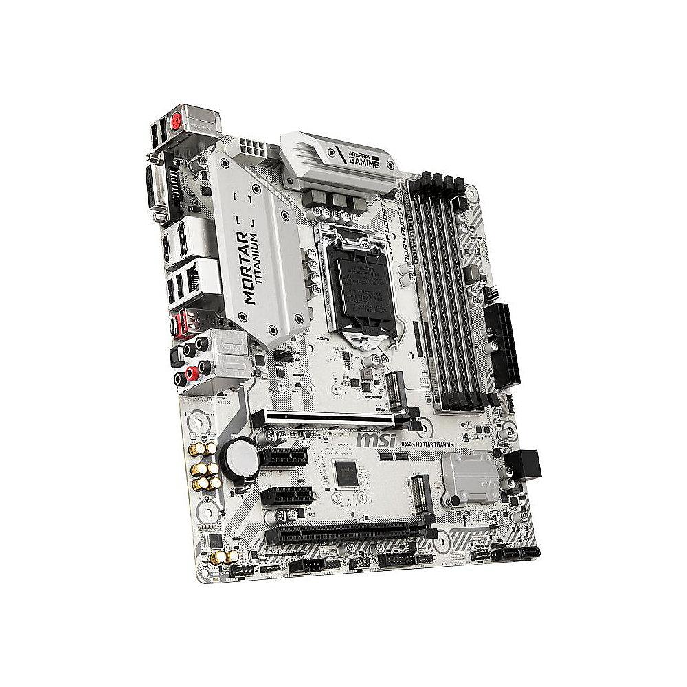 MSI B360M Mortar Titanium mATX Mainboard Sockel 1151 (Coffee Lake)