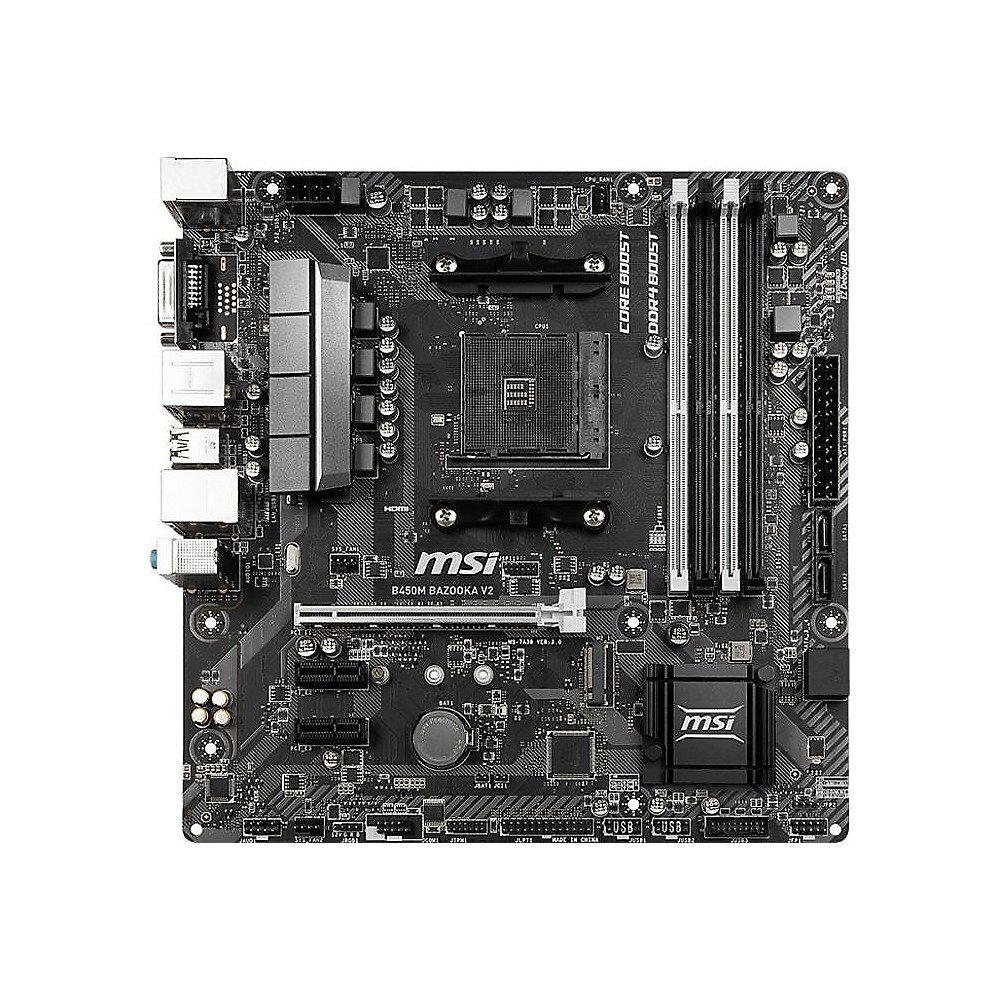 MSI B450M Bazooka V2 mATX Mainboard Sockel AM4 M.2/DVI/HDMI