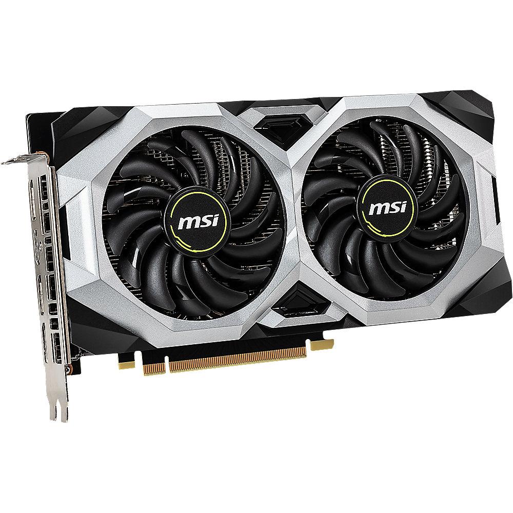 MSI GeForce RTX 2060 Ventus OC 6GB GDDR6 Grafikkarte 3xDP/HDMI, MSI, GeForce, RTX, 2060, Ventus, OC, 6GB, GDDR6, Grafikkarte, 3xDP/HDMI