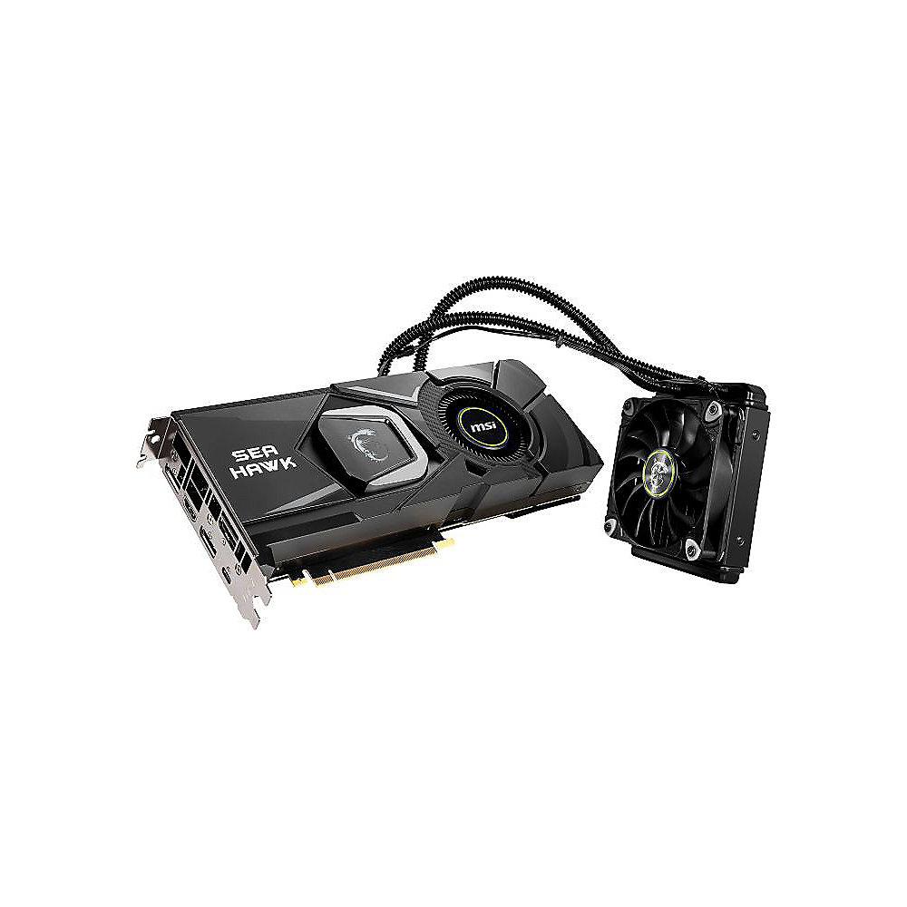 MSI GeForce RTX 2080 Sea Hawk X 8GB GDDR6 Grafikkarte 3xDP/HDMI/USB (TypC)