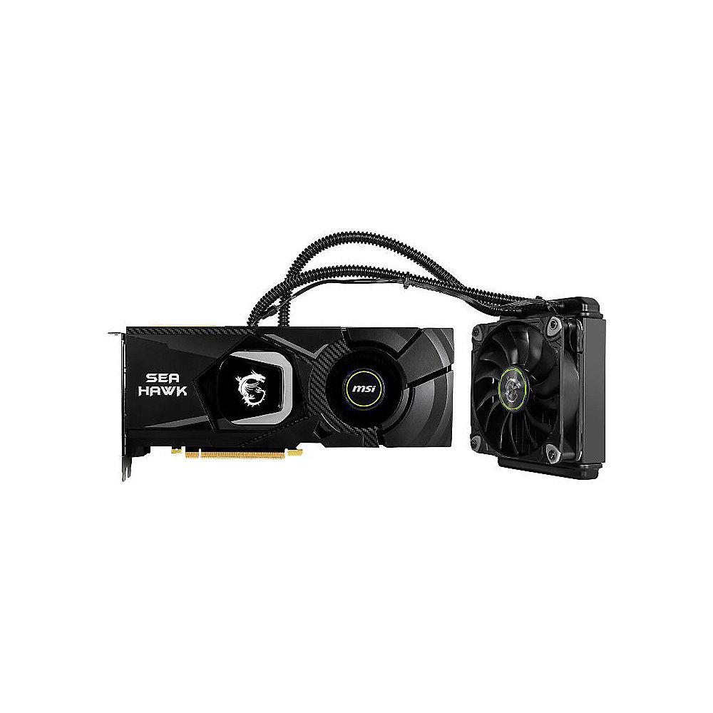 MSI GeForce RTX 2080 Sea Hawk X 8GB GDDR6 Grafikkarte 3xDP/HDMI/USB (TypC)