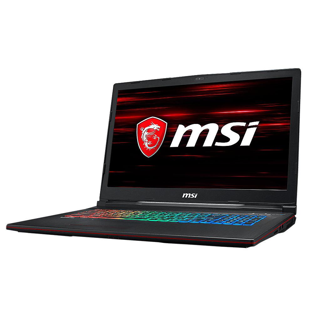 MSI GP73 8RF-656 Leopard 17,3" FHD i7-8750H 16GB/1TB 512GB SSD GTX1070 Win10