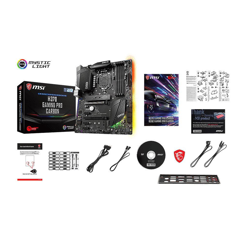 MSI H370 Gaming Pro Carbon ATX Mainboard Sockel 1151 (Coffee Lake)