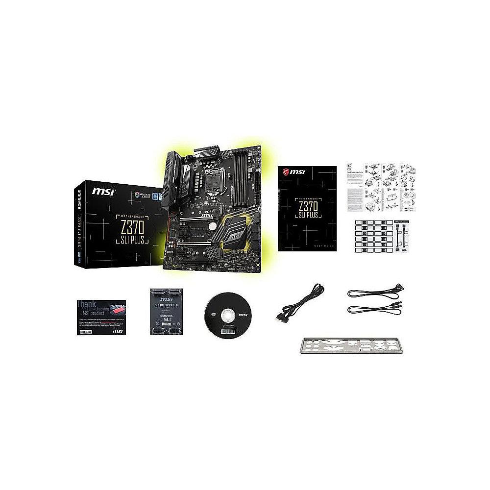 MSI Z370 SLI Plus ATX Mainboard Sockel 1151 (Coffee Lake), MSI, Z370, SLI, Plus, ATX, Mainboard, Sockel, 1151, Coffee, Lake,