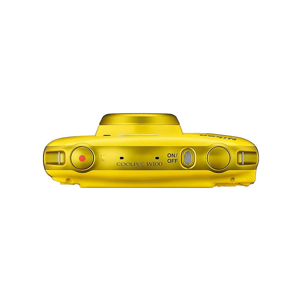 Nikon COOLPIX W100 Unterwasserkamera gelb, Nikon, COOLPIX, W100, Unterwasserkamera, gelb