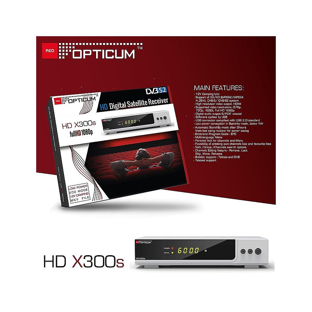 Opticum HD X300s HDTV-Satellitenreceiver Full HD 1080p/HDMI/USB/S-PDIF PVR