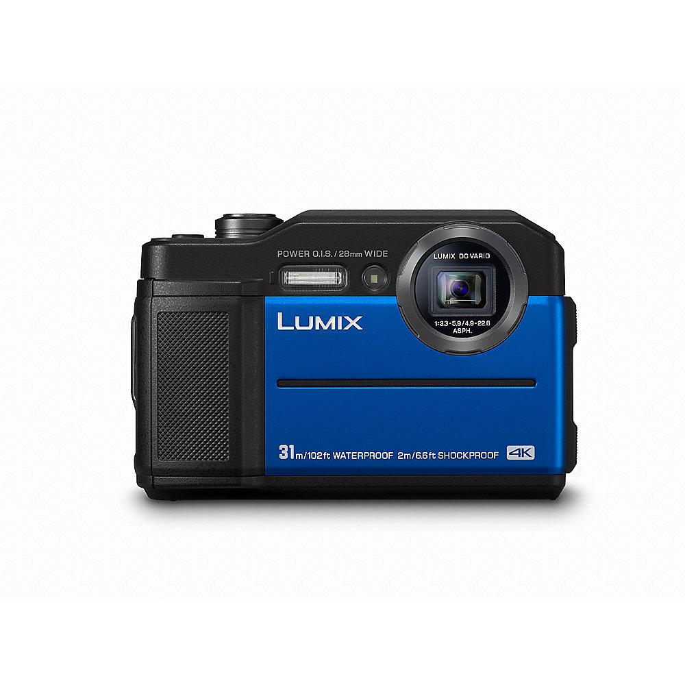 Panasonic Lumix DC-FT7 robuste Outdoorkamera wasserdicht stoßfest blau, Panasonic, Lumix, DC-FT7, robuste, Outdoorkamera, wasserdicht, stoßfest, blau