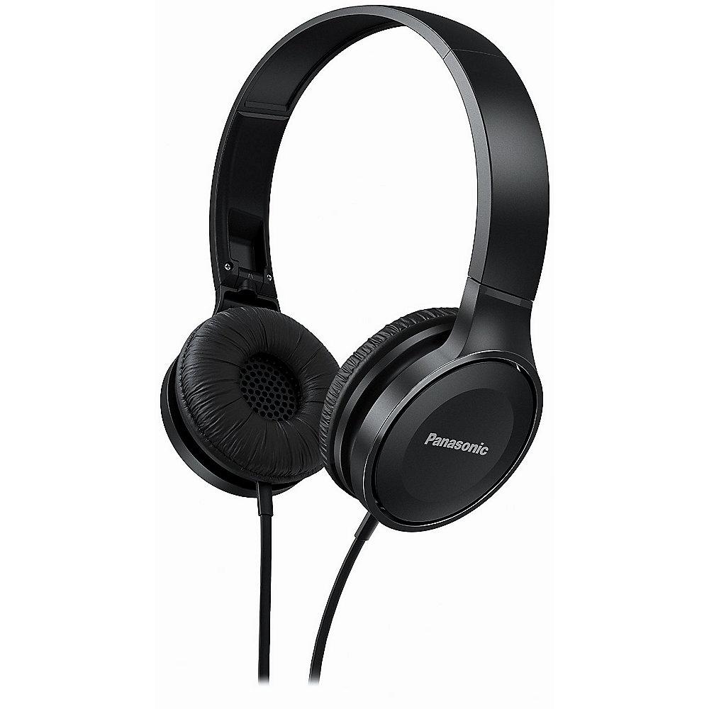 Panasonic RP-HF100M On-Ear Kopfhörer schwarz, Panasonic, RP-HF100M, On-Ear, Kopfhörer, schwarz
