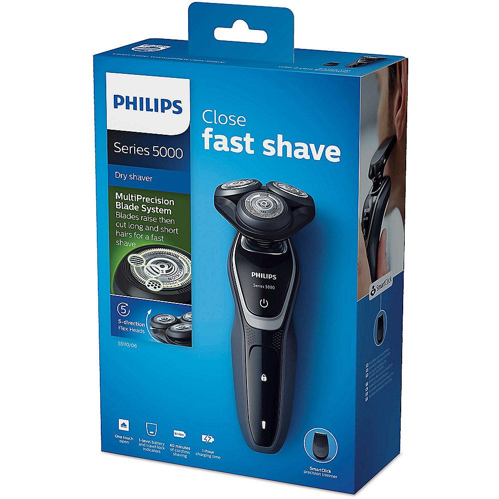 Philips S5110/06 Shaver series 5000 Trockenrasierer SmartClick-Präzisionstrimmer, Philips, S5110/06, Shaver, series, 5000, Trockenrasierer, SmartClick-Präzisionstrimmer