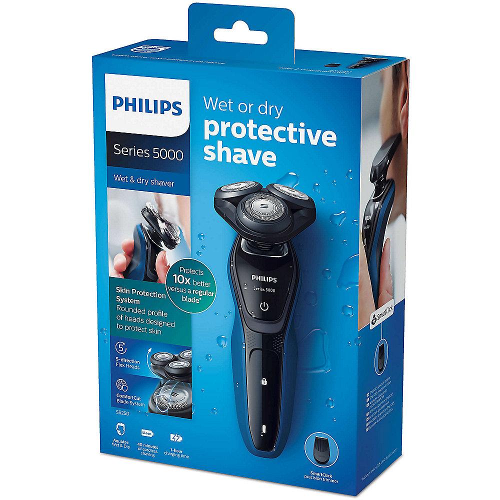 Philips S5250/06 Shaver series 5000 Nass-/Trockenrasierer Präzisionstrimmer Blau