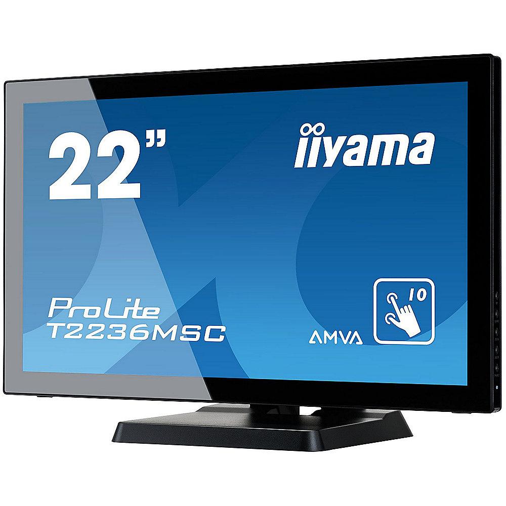 Proj. iiyama ProLite T2236MSC-B2AG 55cm (22") 10-Punkt Multitouch-Monitor