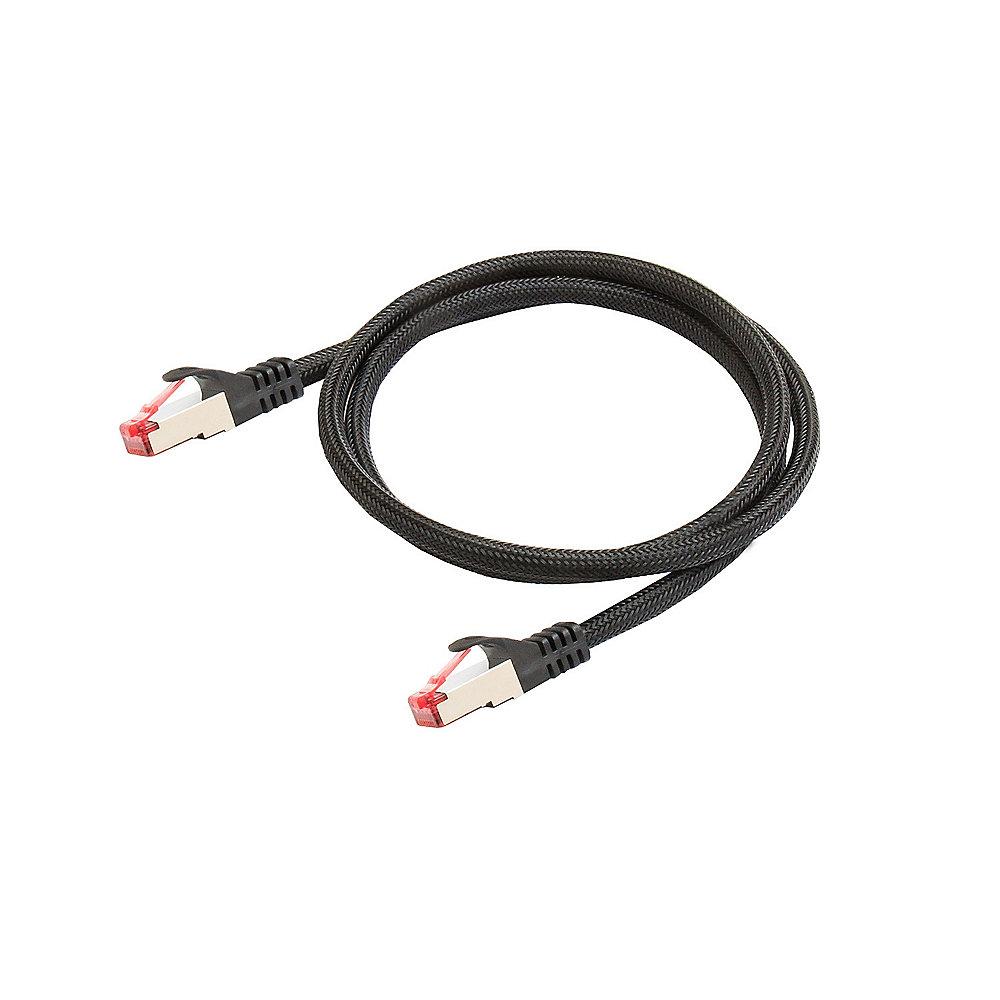 Python RNS Patchkabel Cat.6 S/FTP PiMF PVC 250MHz OFC 1,0m schwarz