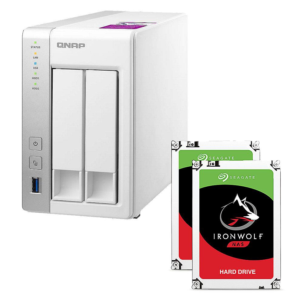 QNAP TS-231P2-1G NAS System 2-Bay 12TB inkl. 2x 6TB Seagate ST6000VN0033, QNAP, TS-231P2-1G, NAS, System, 2-Bay, 12TB, inkl., 2x, 6TB, Seagate, ST6000VN0033