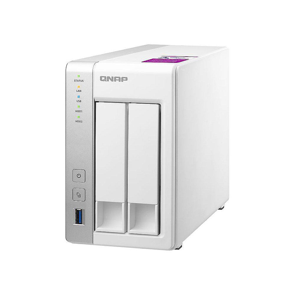QNAP TS-231P2-4G NAS System 2-Bay 12TB inkl. 2x 6TB WD RED WD60EFRX, QNAP, TS-231P2-4G, NAS, System, 2-Bay, 12TB, inkl., 2x, 6TB, WD, RED, WD60EFRX