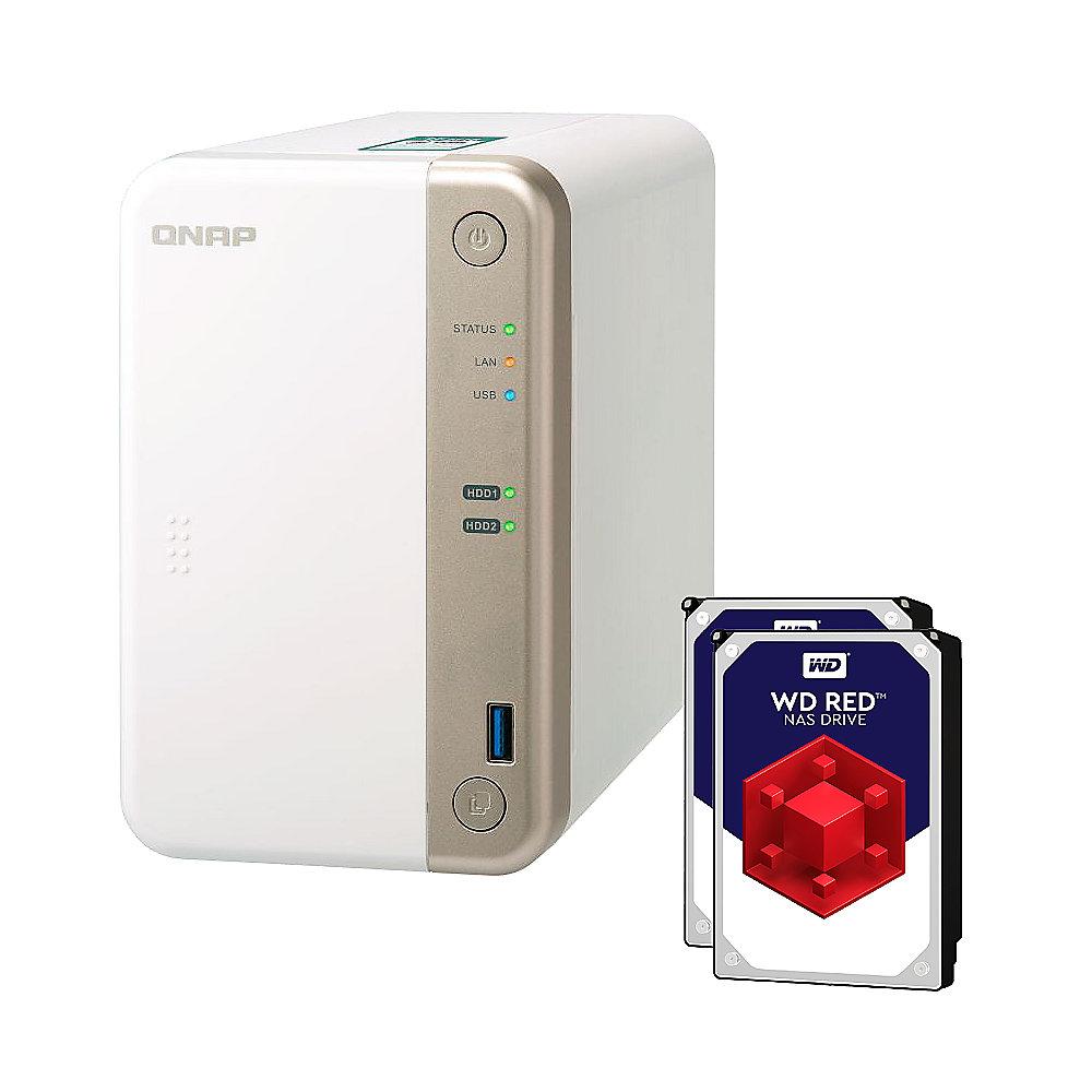 QNAP TS-251B-4G NAS System 2-Bay 12TB inkl. 2x 6TB WD RED WD60EFRX, QNAP, TS-251B-4G, NAS, System, 2-Bay, 12TB, inkl., 2x, 6TB, WD, RED, WD60EFRX