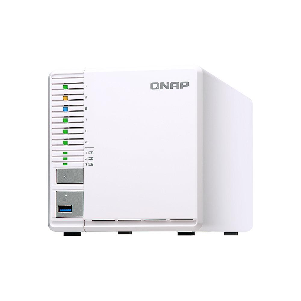 QNAP TS-332X-4G NAS System 3-Bay 18TB inkl. 3x 6TB WD RED WD60EFRX, QNAP, TS-332X-4G, NAS, System, 3-Bay, 18TB, inkl., 3x, 6TB, WD, RED, WD60EFRX