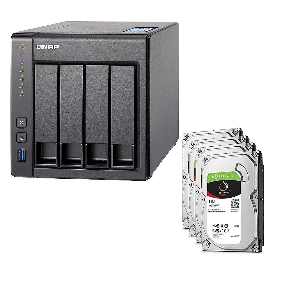 QNAP TS-431X-8G NAS System 4-Bay 4TB inkl. 4x 1TB Seagate ST1000VN002