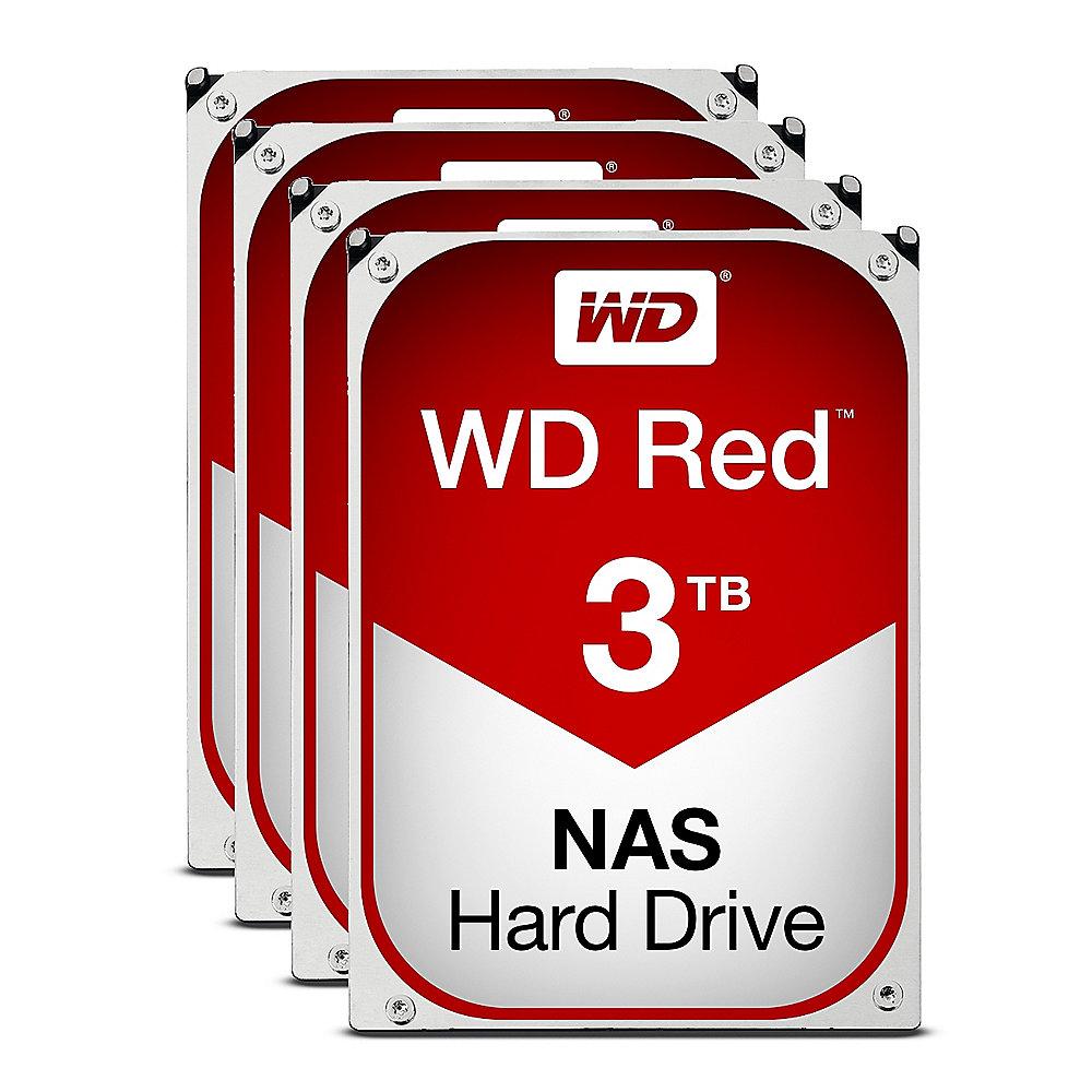 QNAP TS-453B-8G NAS System 4-Bay 12TB inkl. 4x 3TB WD RED WD30EFRX