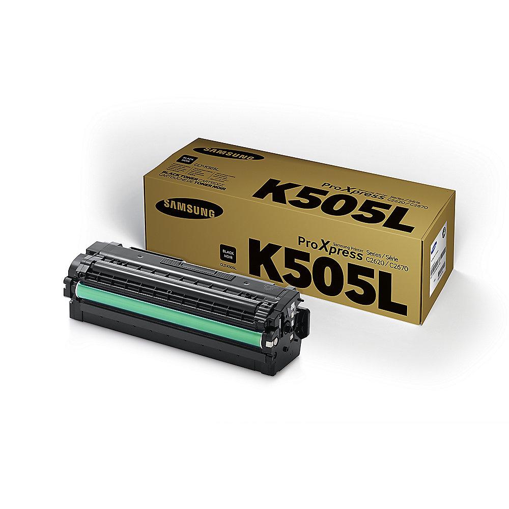 Samsung CLT-K505L Original Toner Schwarz für ca. 6.000 Seiten