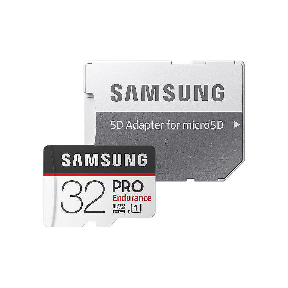 Samsung PRO Endurance 32 GB microSDHC Speicherkarte (30 MB/s, Cl.10, UHS-I, U1), Samsung, PRO, Endurance, 32, GB, microSDHC, Speicherkarte, 30, MB/s, Cl.10, UHS-I, U1,