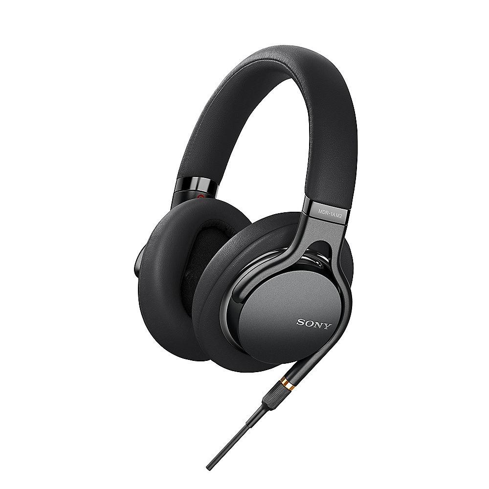 Sony MDR-1AM2 Over Ear Kopfhörer Hi-Res-Audio, faltbar, 2 Kabel, Schwarz, Sony, MDR-1AM2, Over, Ear, Kopfhörer, Hi-Res-Audio, faltbar, 2, Kabel, Schwarz