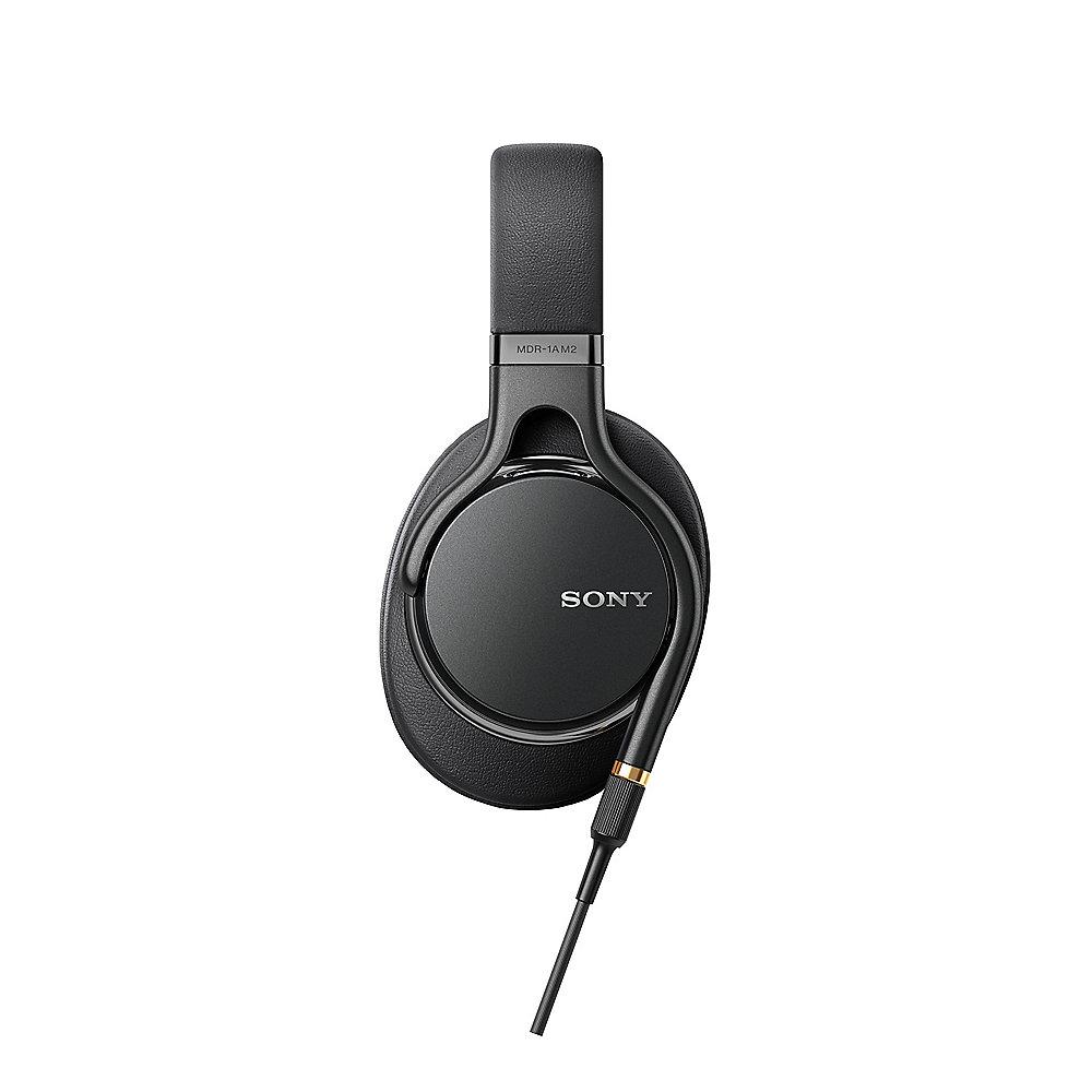 Sony MDR-1AM2 Over Ear Kopfhörer Hi-Res-Audio, faltbar, 2 Kabel, Schwarz