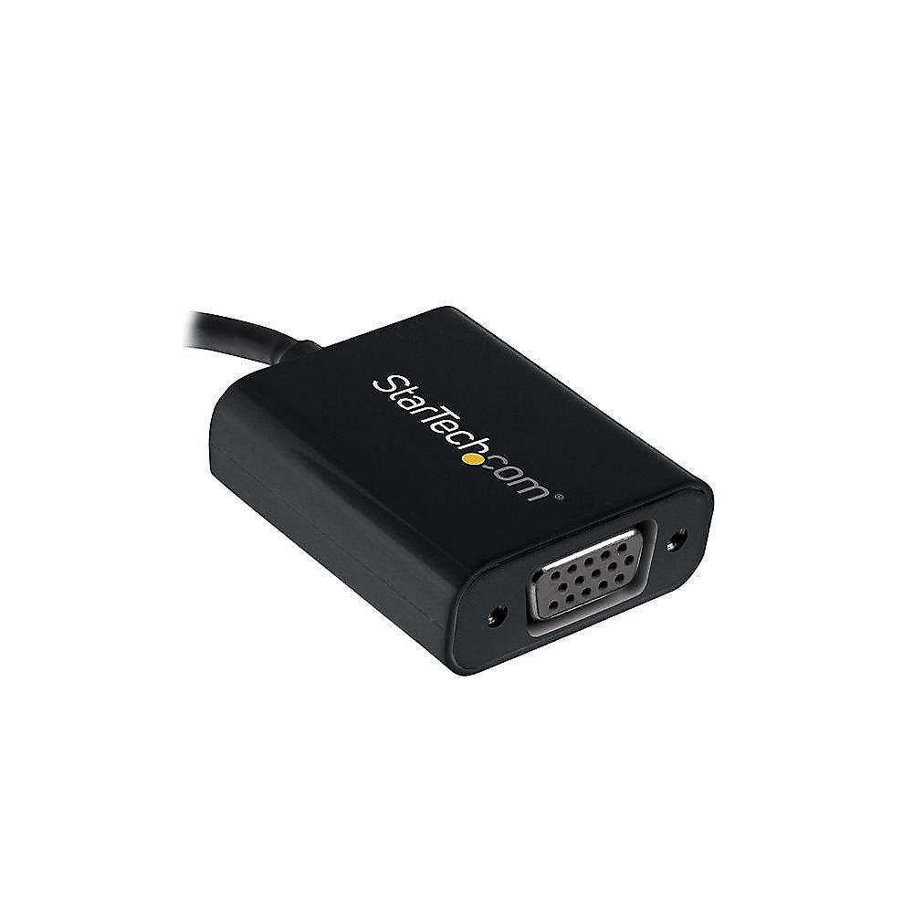 Startech USB-C zu VGA Adapter St./Bu. schwarz, Startech, USB-C, VGA, Adapter, St./Bu., schwarz