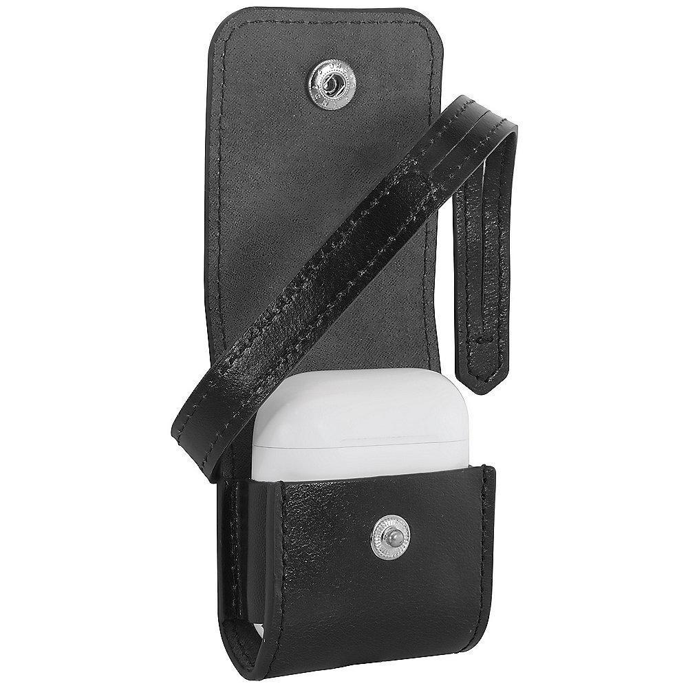 StilGut AirPod Case mit Lederband schwarz nappa, StilGut, AirPod, Case, Lederband, schwarz, nappa