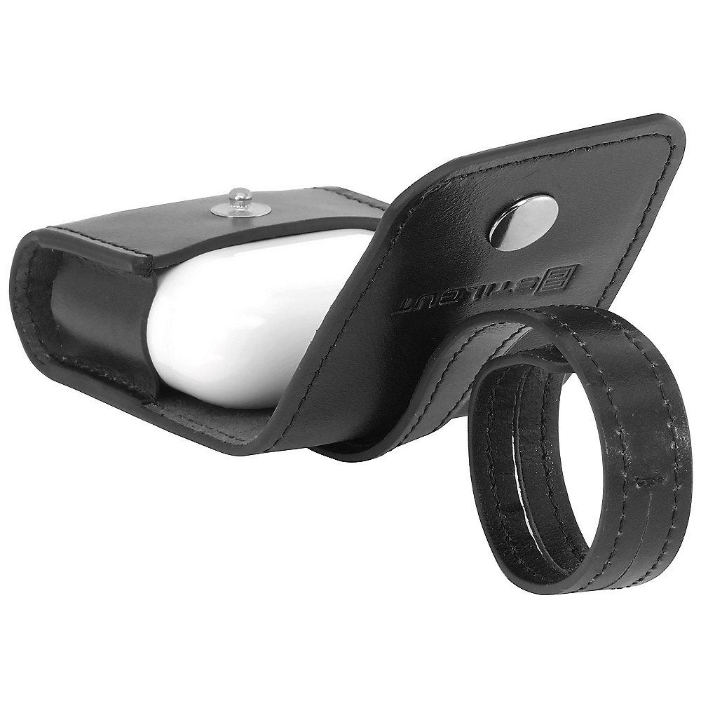 StilGut AirPod Case mit Lederband schwarz nappa