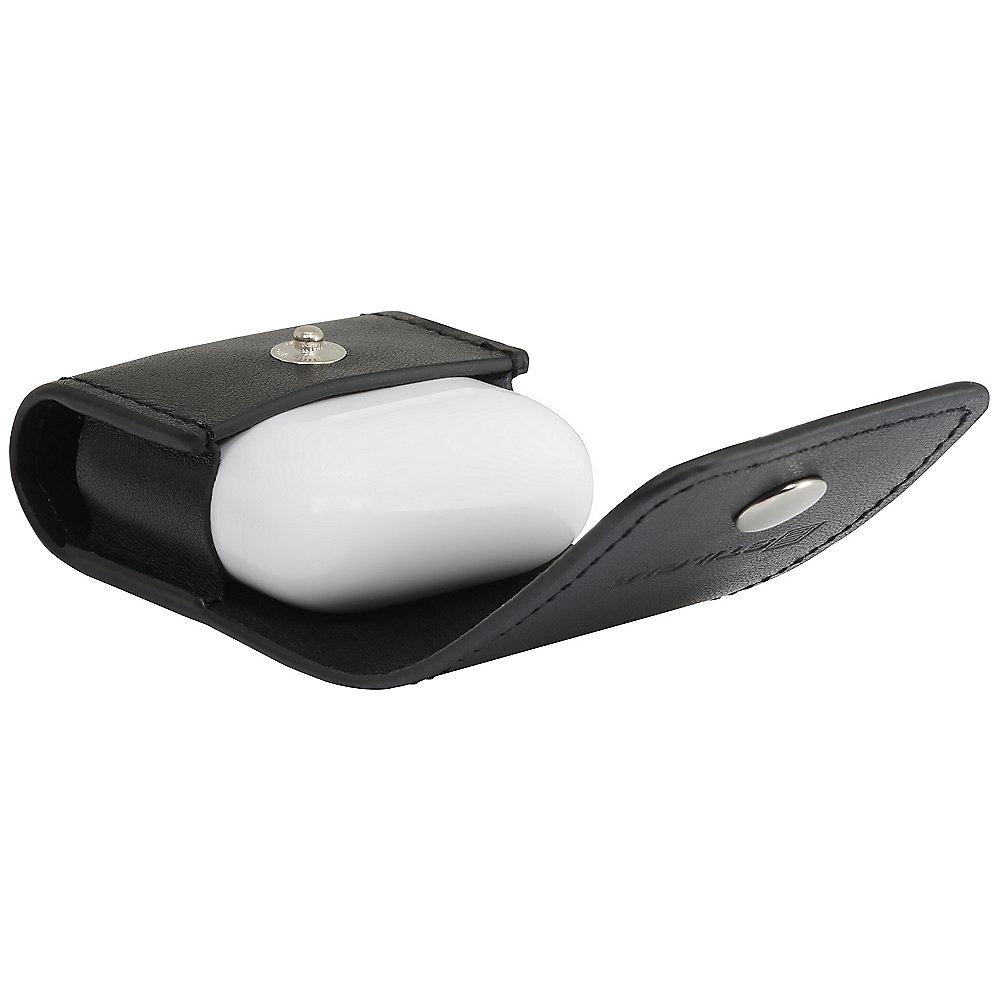 StilGut AirPod Case schwarz nappa