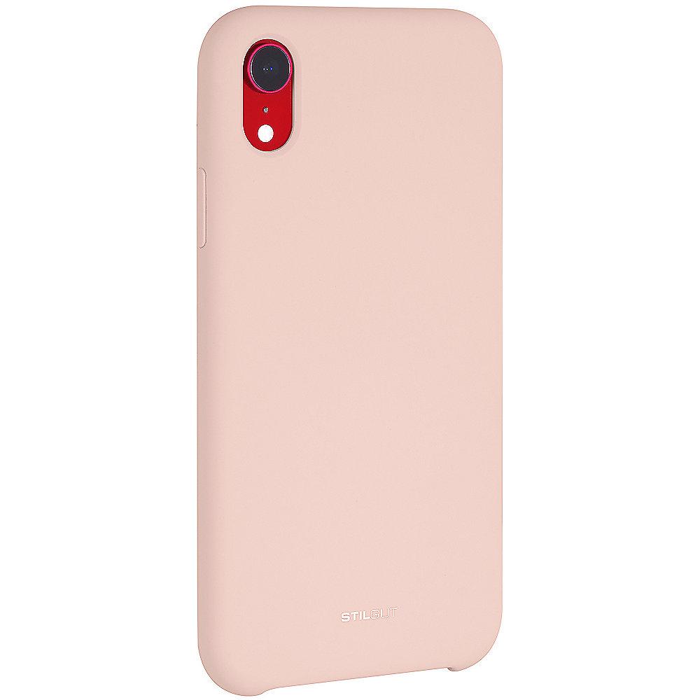 StilGut Liquid Silicon Case für Apple iPhone XR sand pink B07GYQ34P4