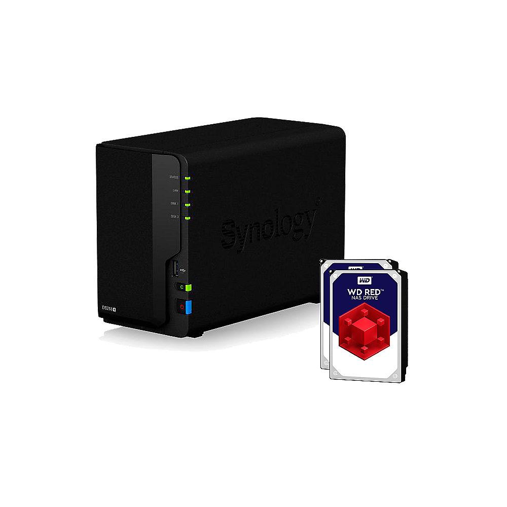 Synology Diskstation DS218  NAS 2-Bay 2TB inkl. 2x 1TB WD RED WD10EFRX