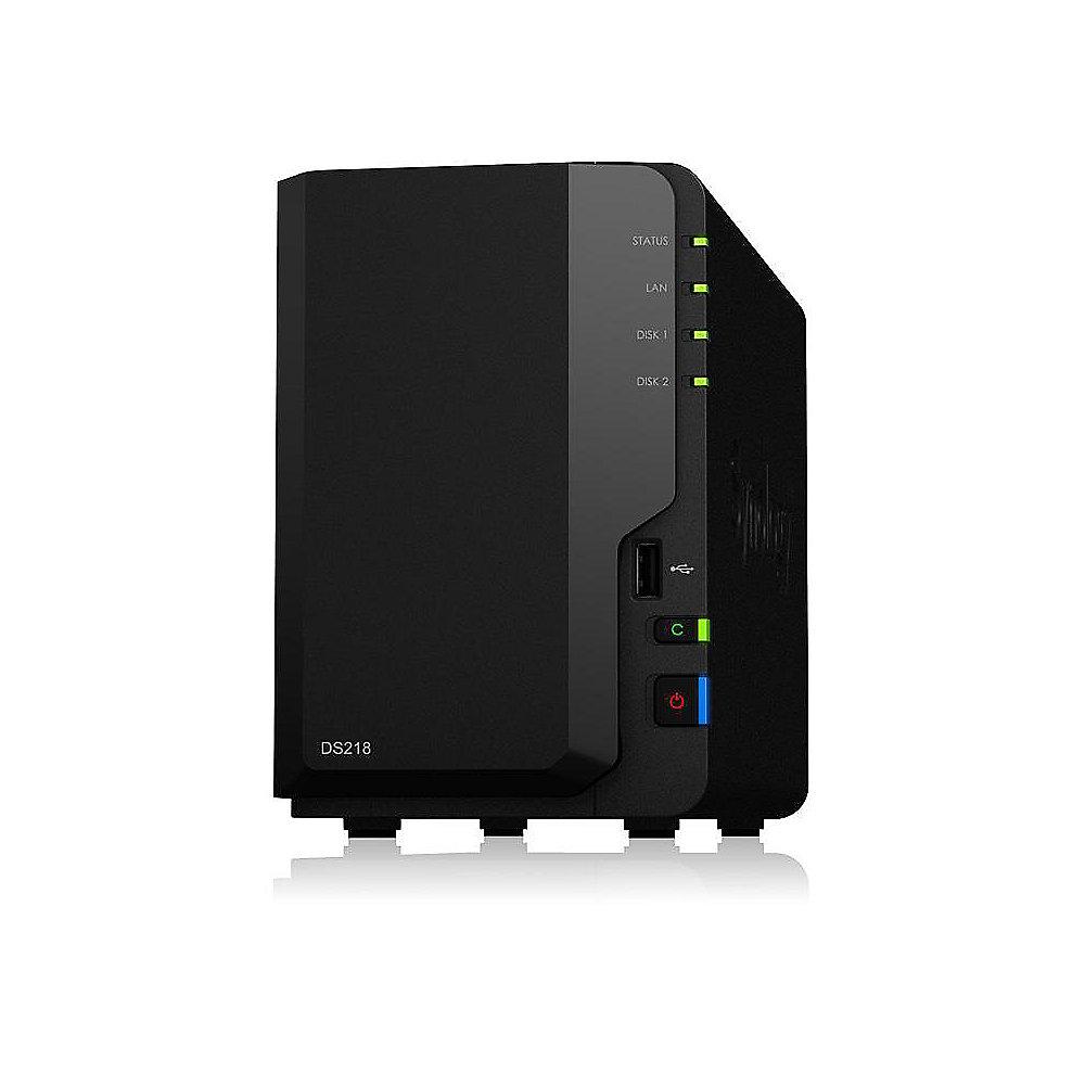 Synology Diskstation DS218 NAS 2-Bay 4TB inkl. 2x 2TB WD RED WD20EFRX, Synology, Diskstation, DS218, NAS, 2-Bay, 4TB, inkl., 2x, 2TB, WD, RED, WD20EFRX