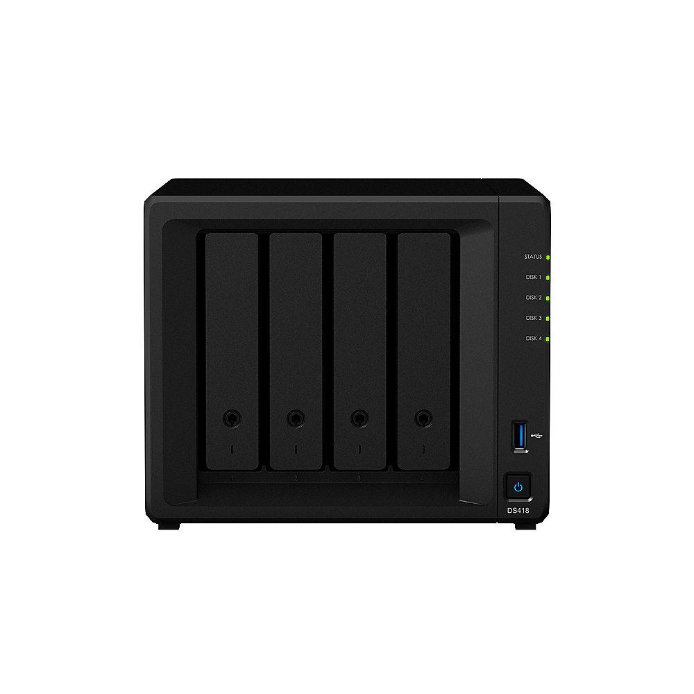 Synology Diskstation DS418 NAS 4-Bay 24TB inkl. 4x 6TB WD RED WD60EFRX, Synology, Diskstation, DS418, NAS, 4-Bay, 24TB, inkl., 4x, 6TB, WD, RED, WD60EFRX
