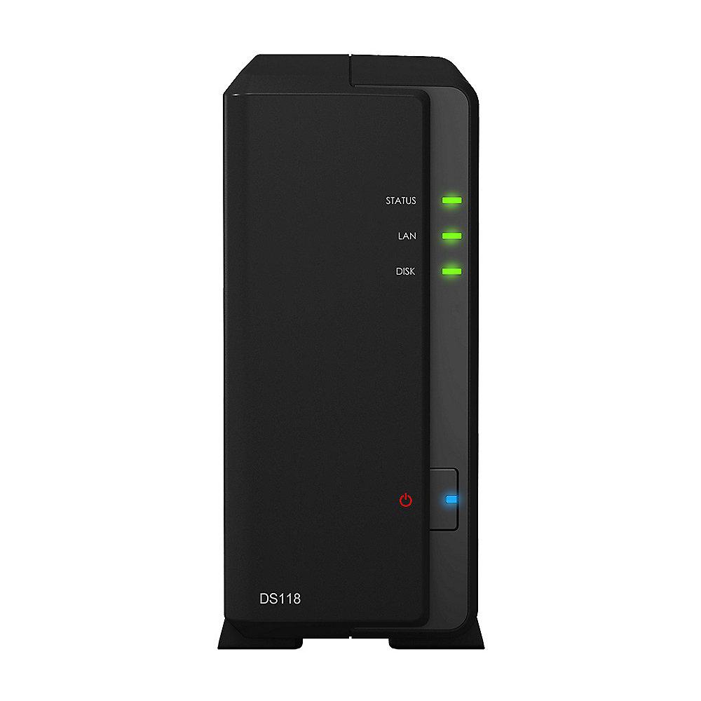 Synology DS118 NAS System 1-Bay 4TB inkl. 1x 4TB Seagate ST4000VN008, Synology, DS118, NAS, System, 1-Bay, 4TB, inkl., 1x, 4TB, Seagate, ST4000VN008