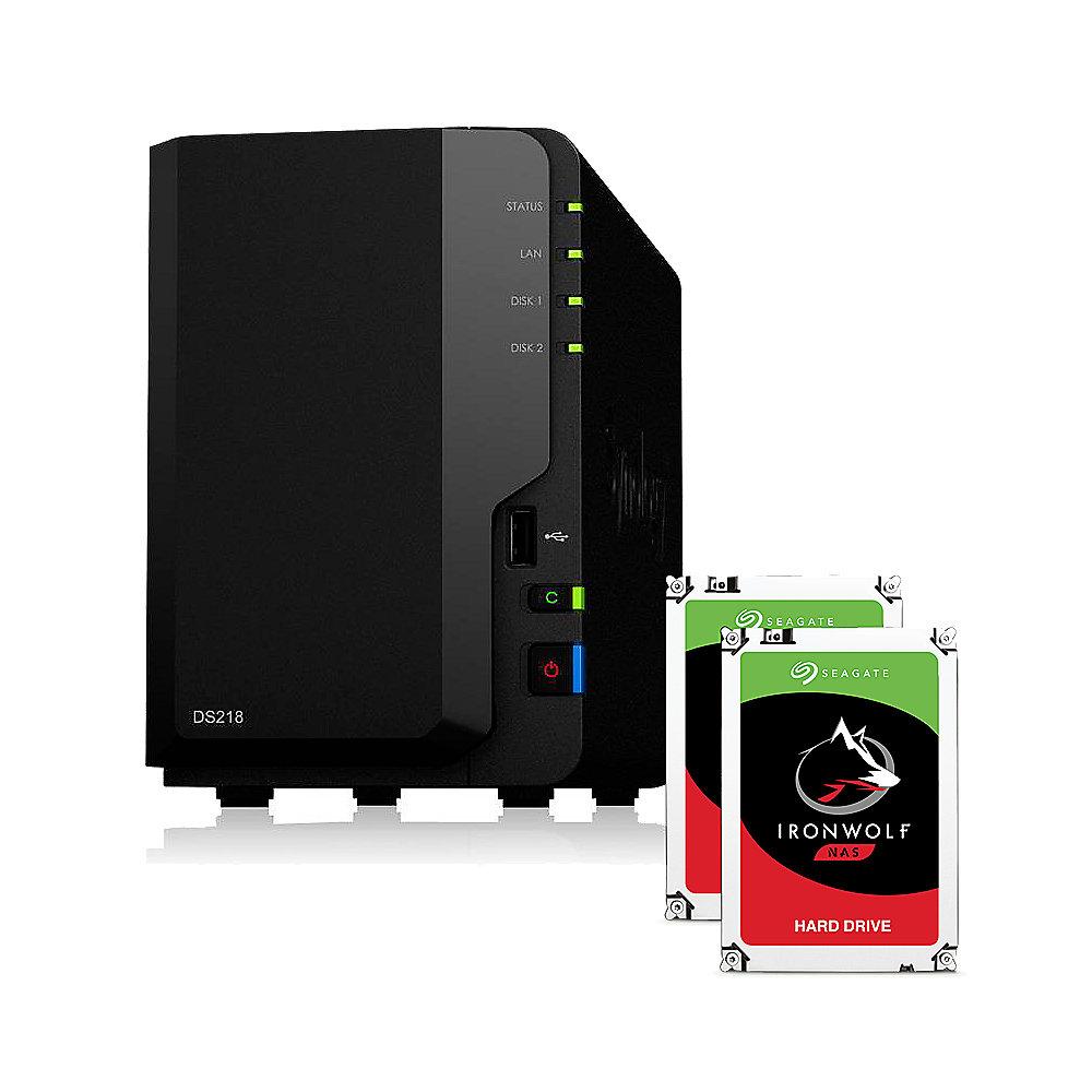 Synology DS218 NAS System 2-Bay 4TB inkl. 2x 2TB Seagate ST2000VN004, Synology, DS218, NAS, System, 2-Bay, 4TB, inkl., 2x, 2TB, Seagate, ST2000VN004