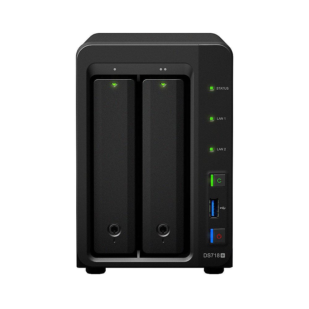 Synology DS718  NAS System 2-Bay 24TB inkl. 2x 12TB Seagate ST12000VN0007, Synology, DS718, NAS, System, 2-Bay, 24TB, inkl., 2x, 12TB, Seagate, ST12000VN0007