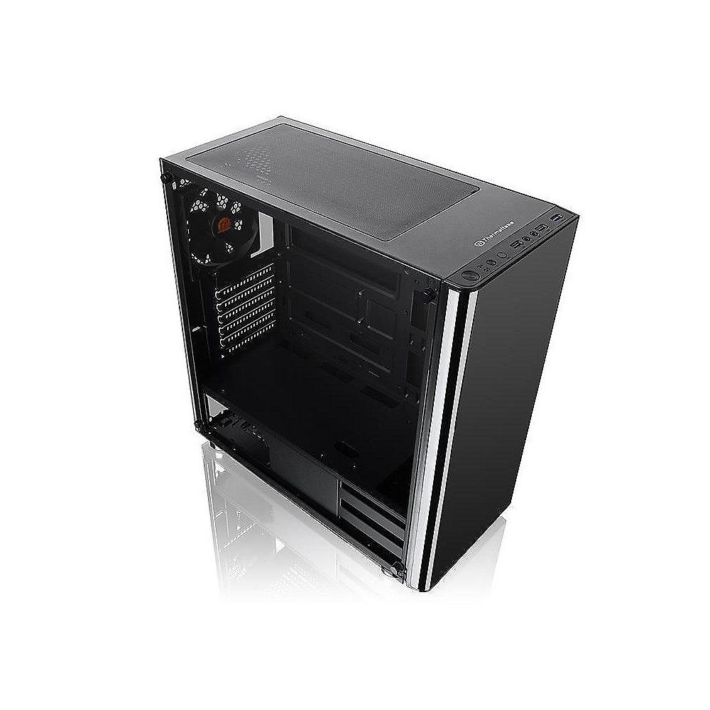 Thermaltake V200 TG Midi-Tower ATX Gehäuse schwarz, Sichtfenster