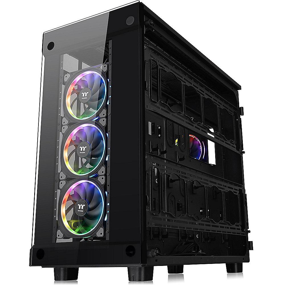 Thermaltake View 91 TG RGB Full-Tower ATX Gehäuse schwarz, mit Fenster (o.NT)